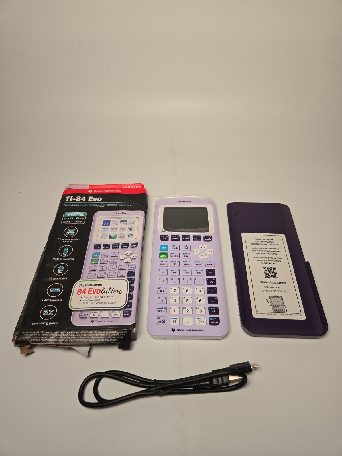 Texas Instruments TI-84 Evo Graphing Calculator - Lavender