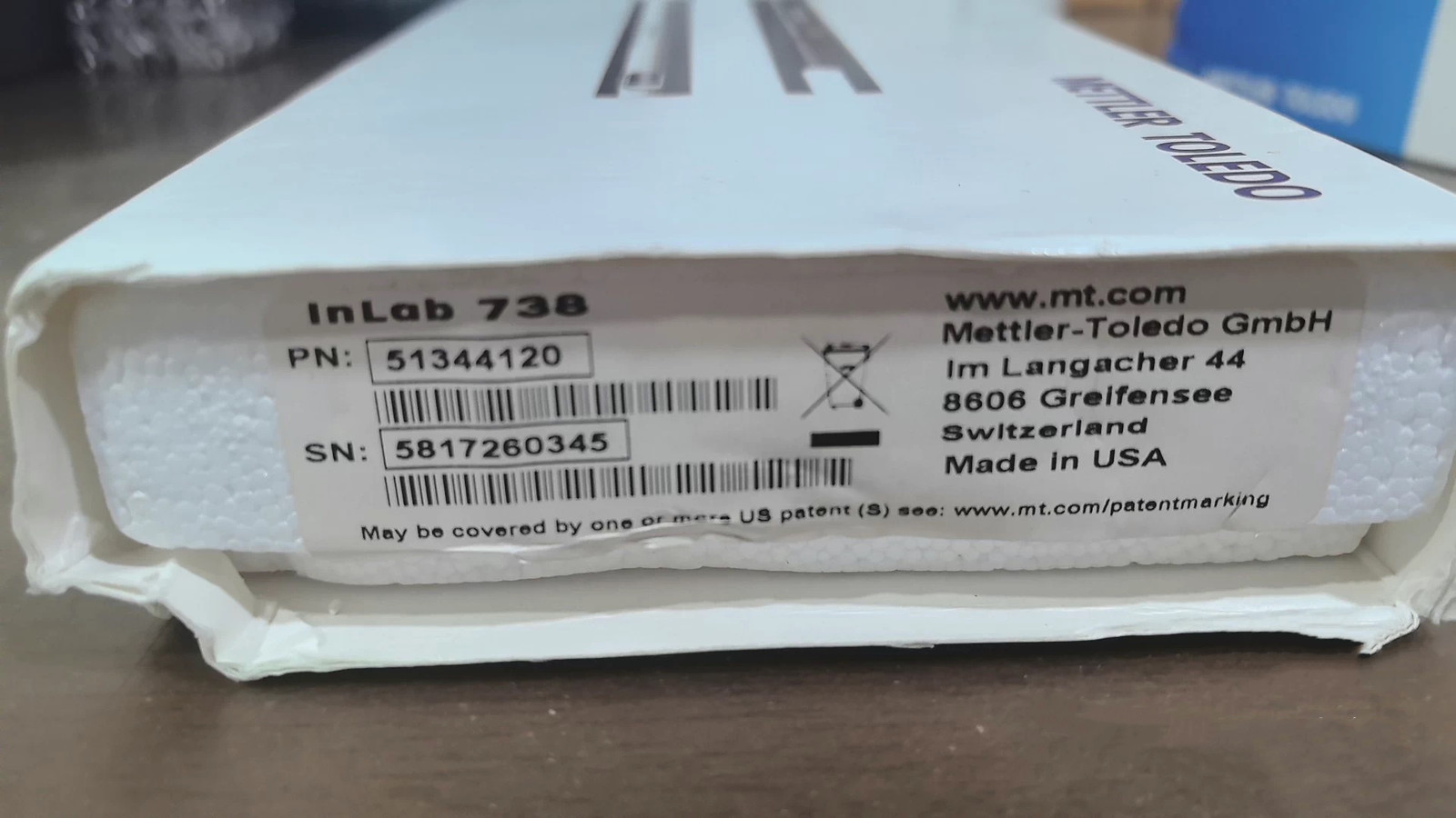 Mettler Toledo InLab738 51344120 Conductivity Electrode FedEx or DHL