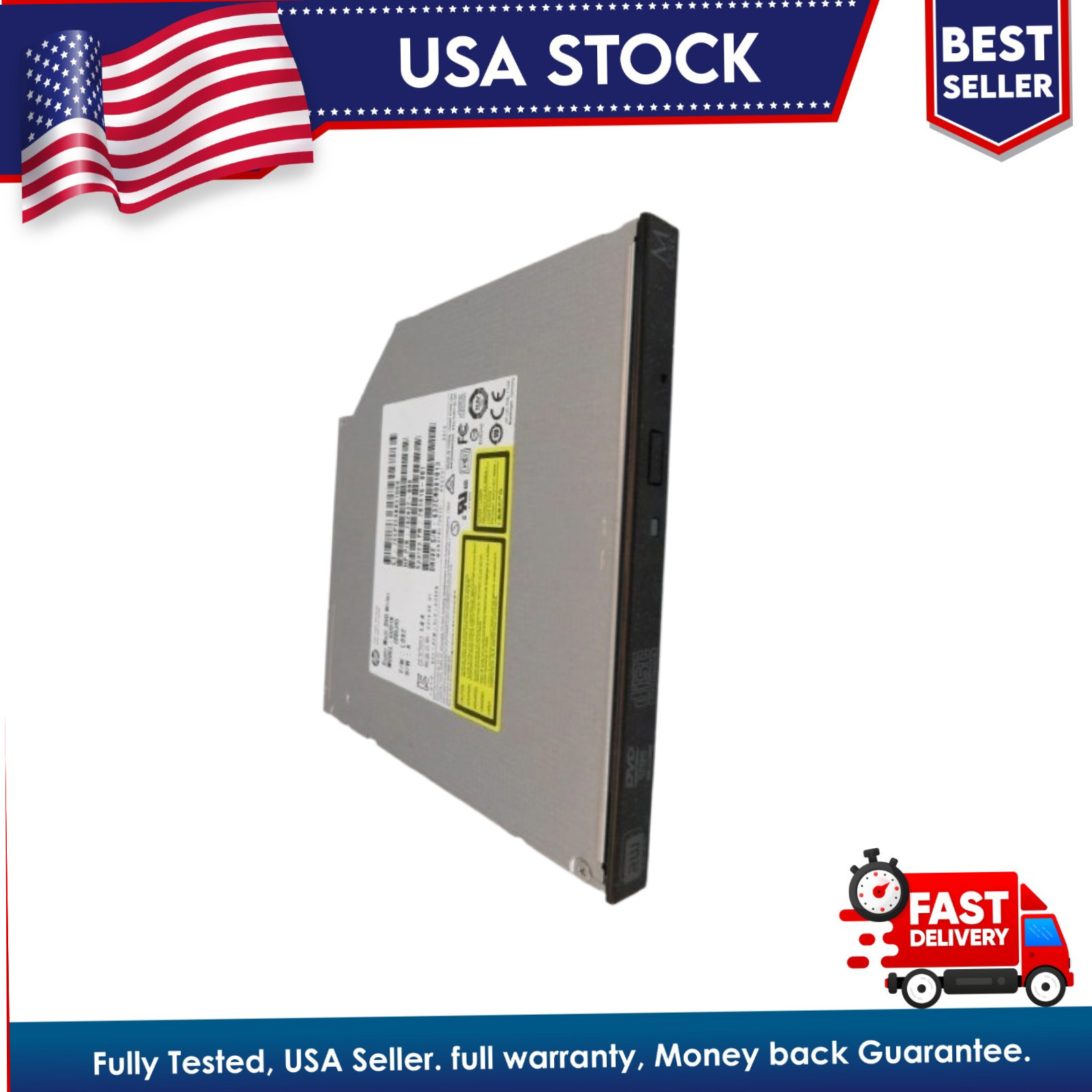 GUD0N Ultra Slim 9.5mm DVD±RW Optical Drive SATA 781416-001 S05JH Tested