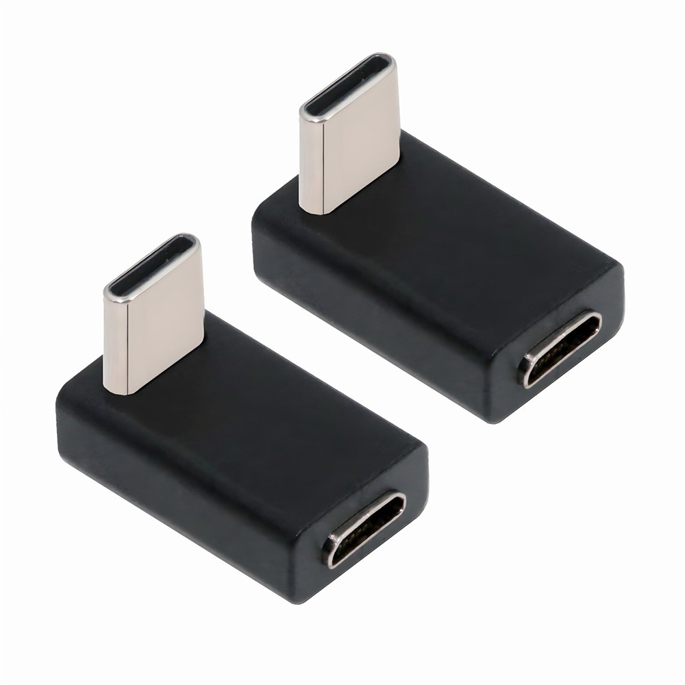 CY 2pcs/lot Up Angled Type Micro USB to Type-C USB-C USB2.0 Power Data Adapter