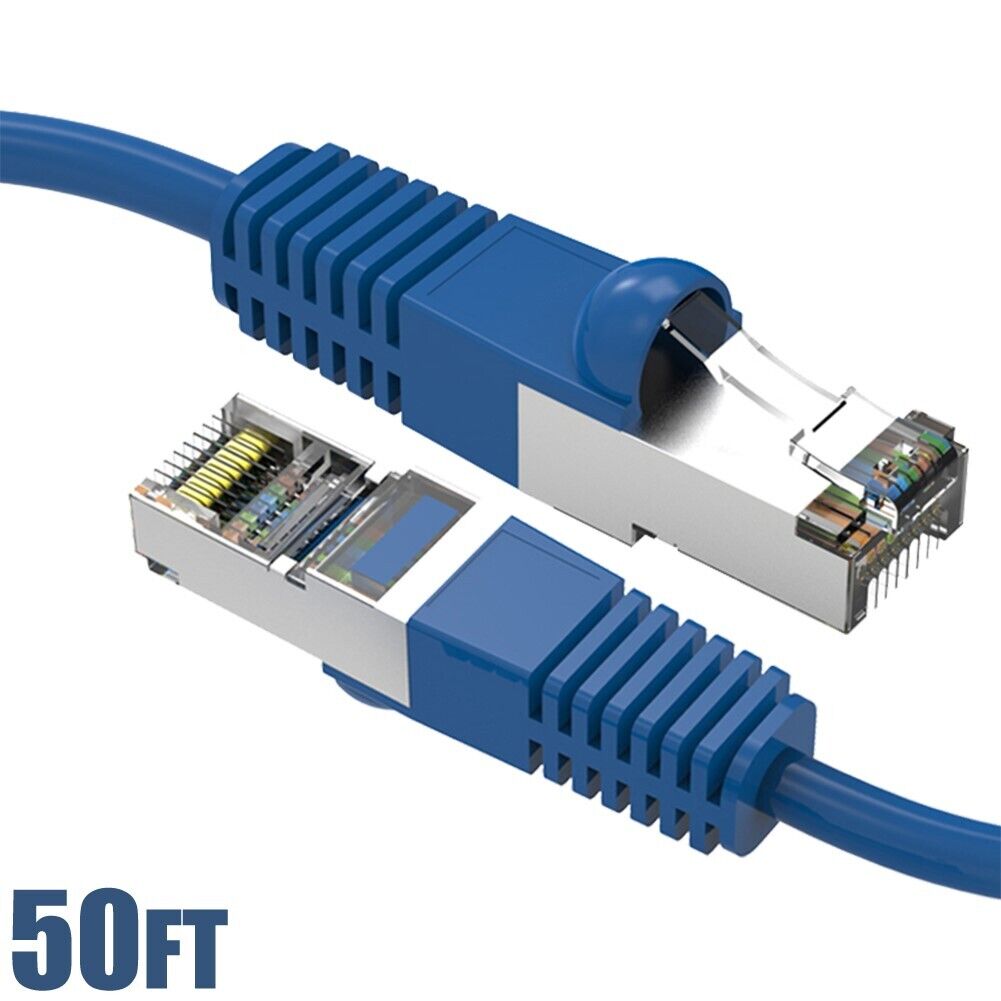 Cat6 RJ45 Network LAN Ethernet SSTP Shielded Cable 50 75 100 125 150 175 200FT
