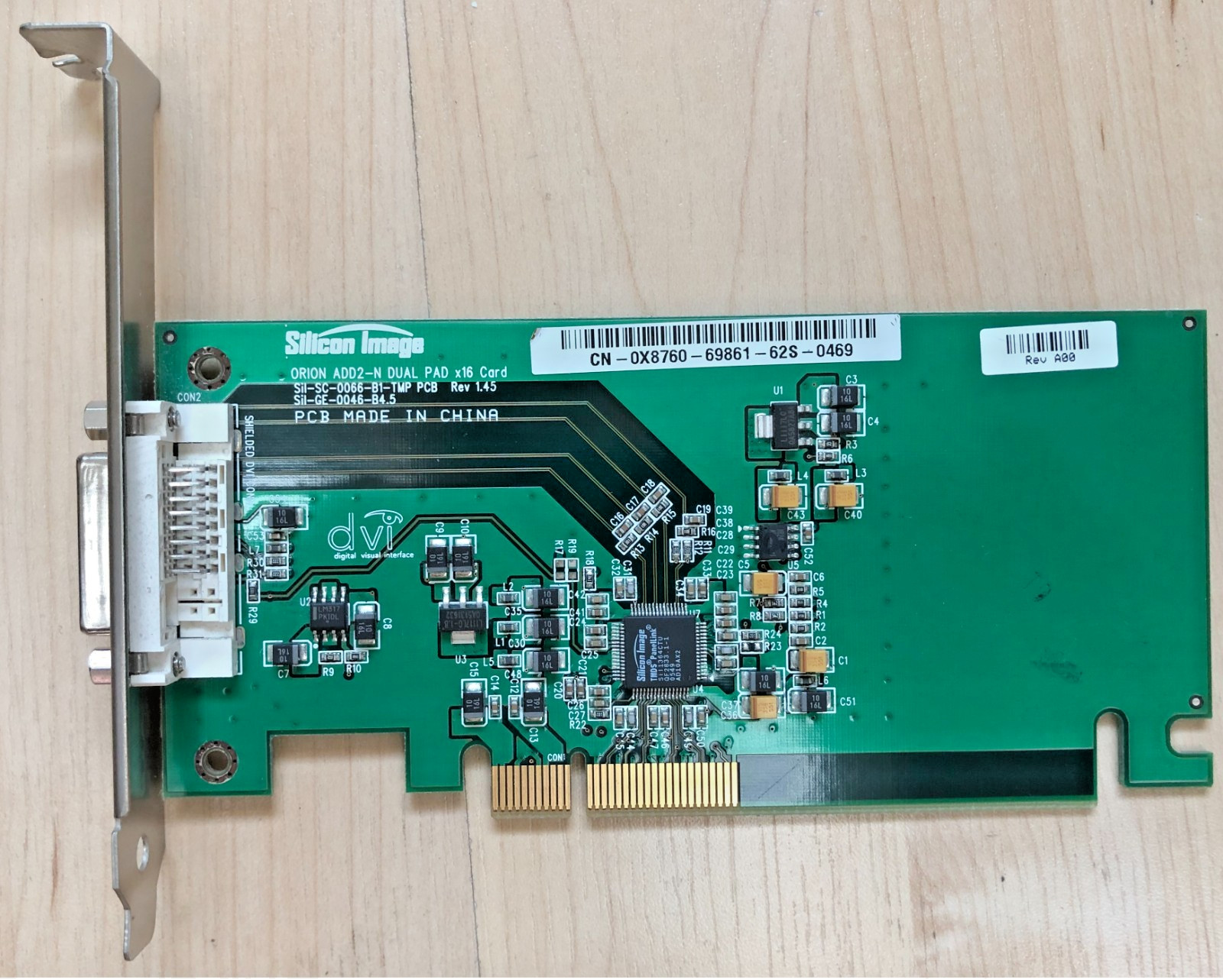 Silicon Image Orion ADD2-N Dual Pad x16 Card CN-0X8760