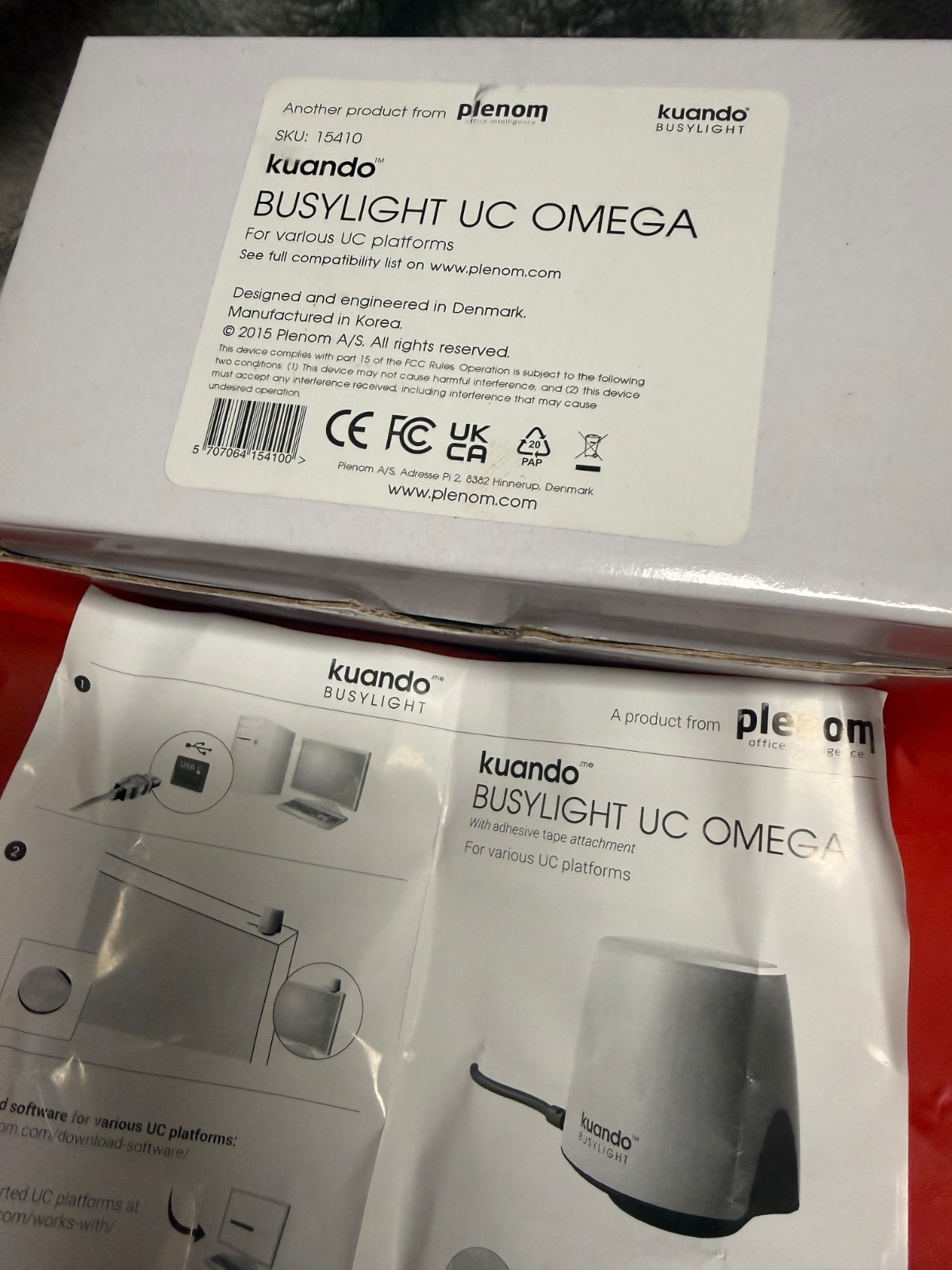 New Kuando Busylight UC Omega open box