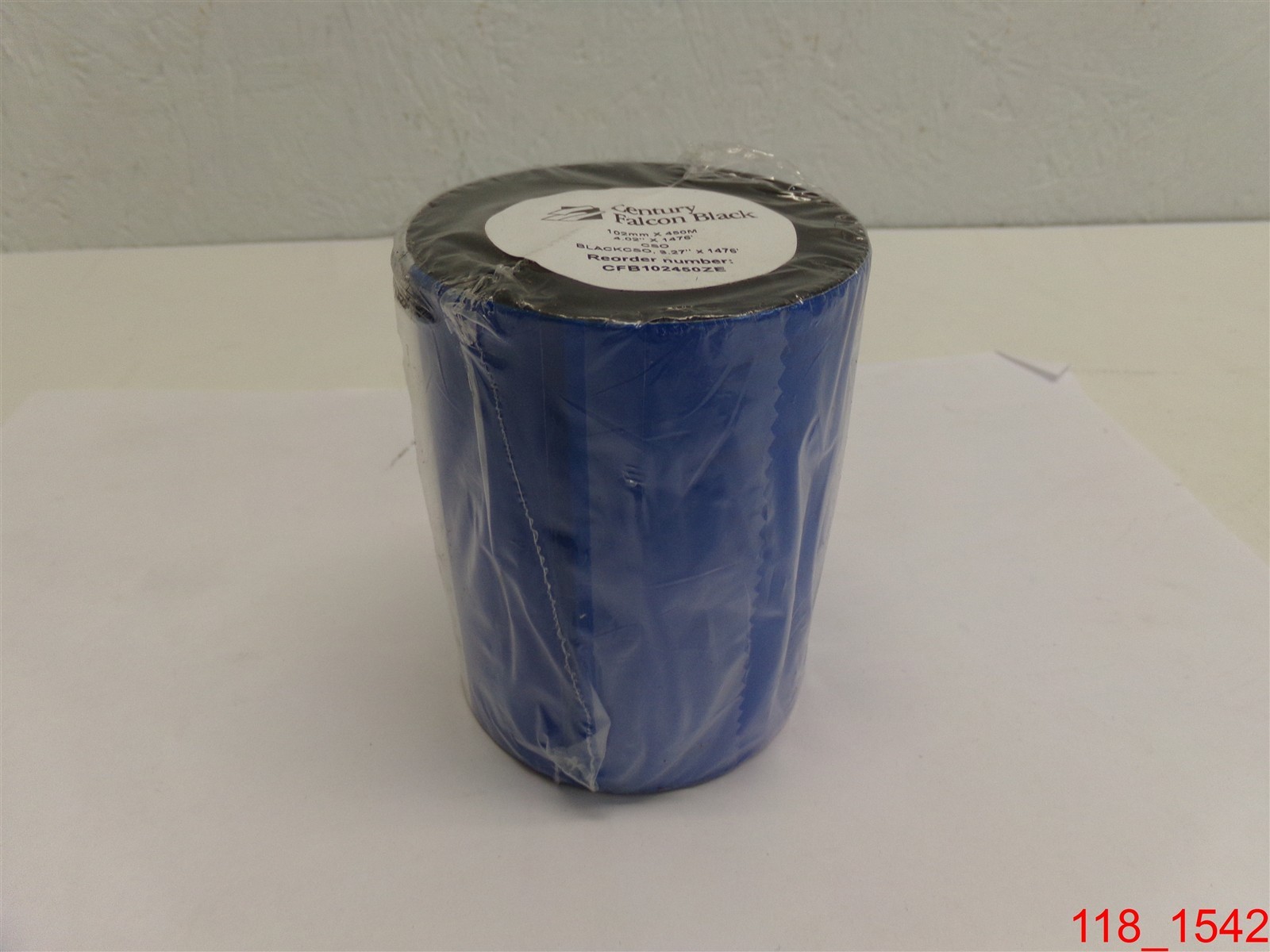 CFB102450ZE Century Falcon Black - Wax Thermal Ribbon - 4.02 in X 1476 Ft, CSO