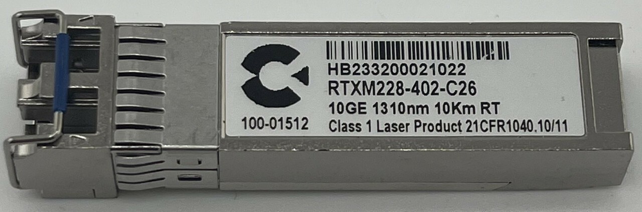 CALIX 100-01512 SFP+ 10G LR 1310NM 10KM RT TRANSCEIVER MODULES RTXM228-402-C26