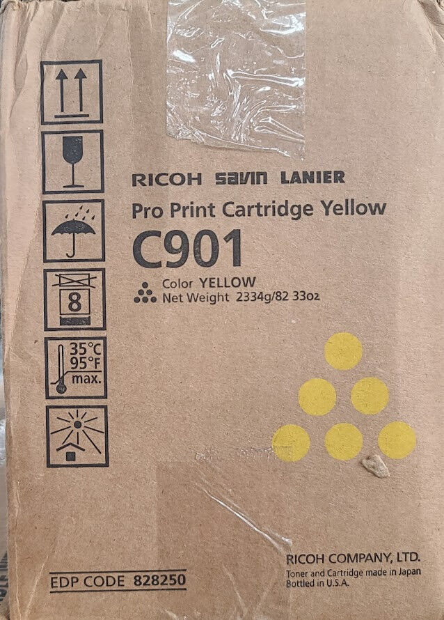 Ricoh Savin Lanier Pro Print Cartridge Yellow C901 828250