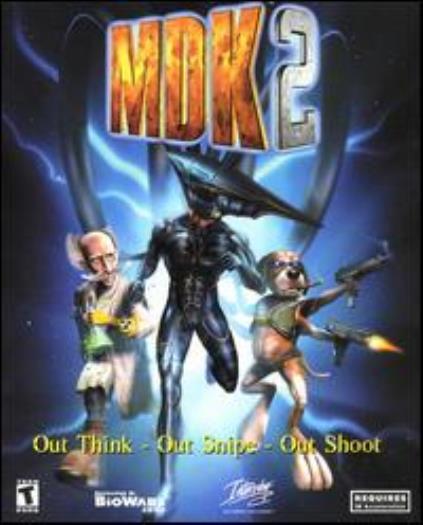 MDK 2 PC CD save the world from harvesting aliens, reclaim Earth action game