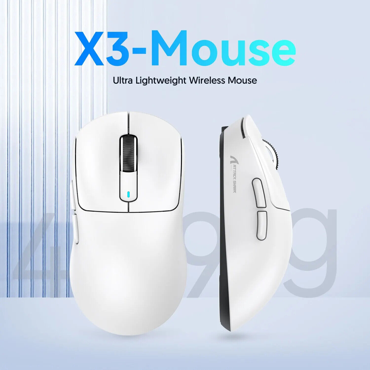 X3 Lightweight Wireless Gaming Mouse with 3 Mode Wired Bluetooth Optical Sensor