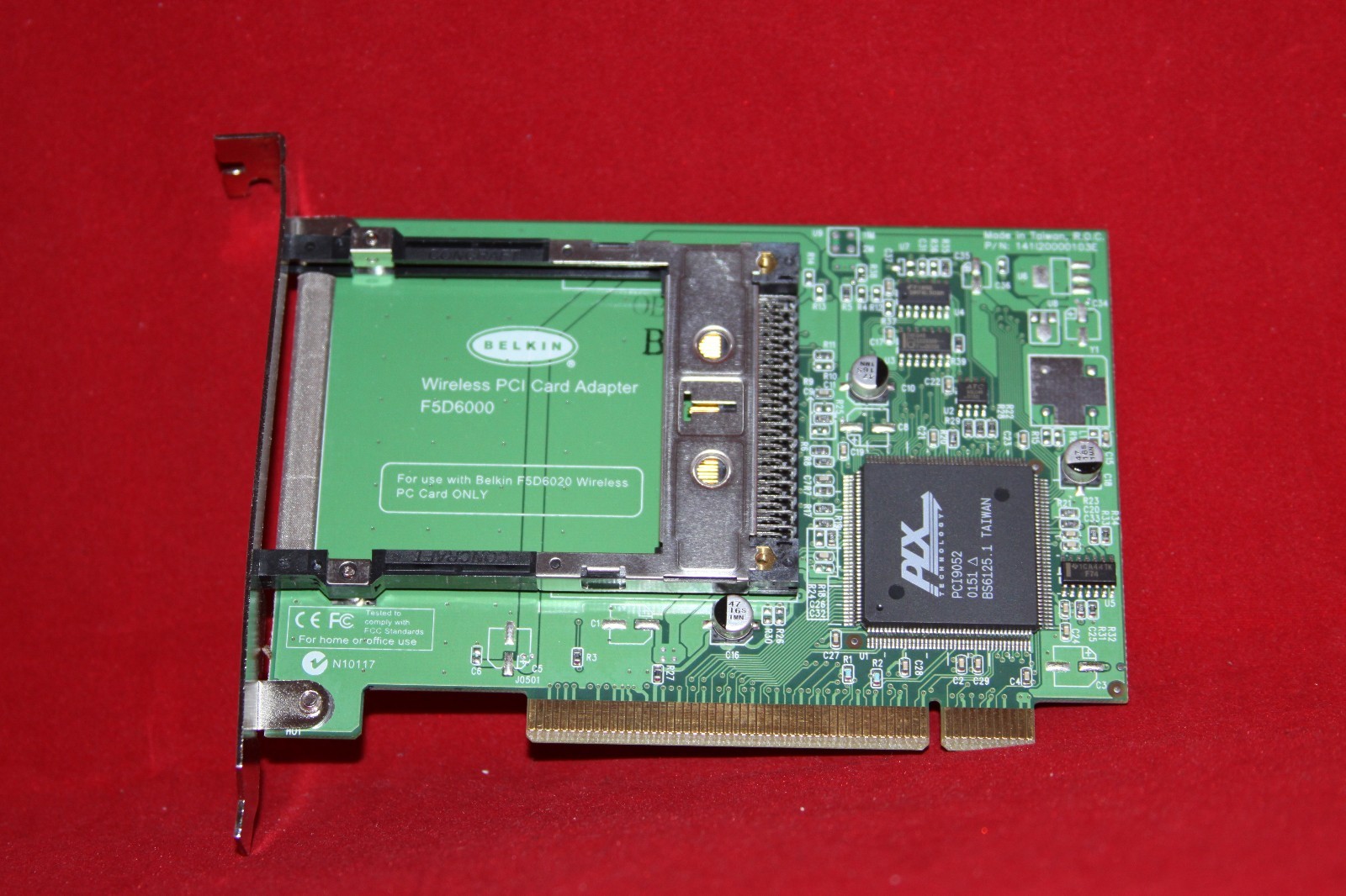 Wireless PCI Card Adapter, Belkin F5D6000. For Belkin F5D6020 Wireless Card.
