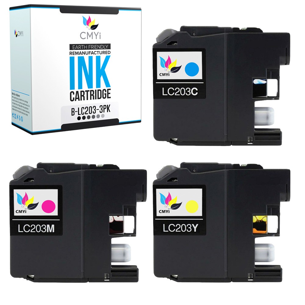 3PK Compatible LC203 XL Ink Cartridge fits Brother MFC-J485DW J880DW J5620DW