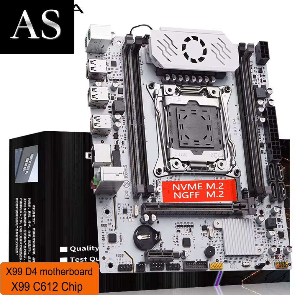 QIYIDA X99 Motherboard D4 TPM2.0 LGA 2011 3 With M.2 Slot, Supports X99 
