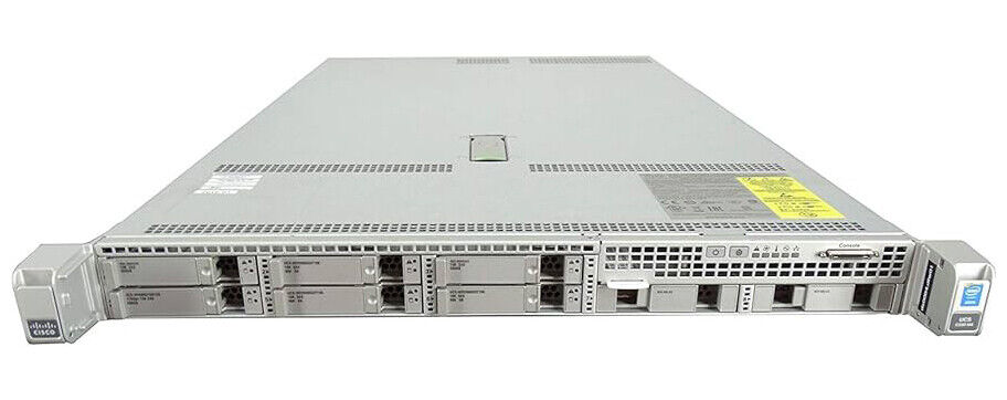 Cisco UCS C220 M4 8SFF 2x E5-2683v3 2.0GHz =28 Cores 64GB RAID-M4 4xRJ45