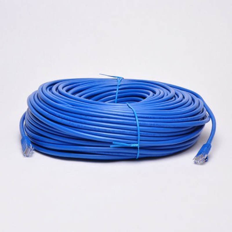 New 300Ft Blue RJ45 CAT6 Ethernet LAN Network Internet Computer Solid Wire 23...