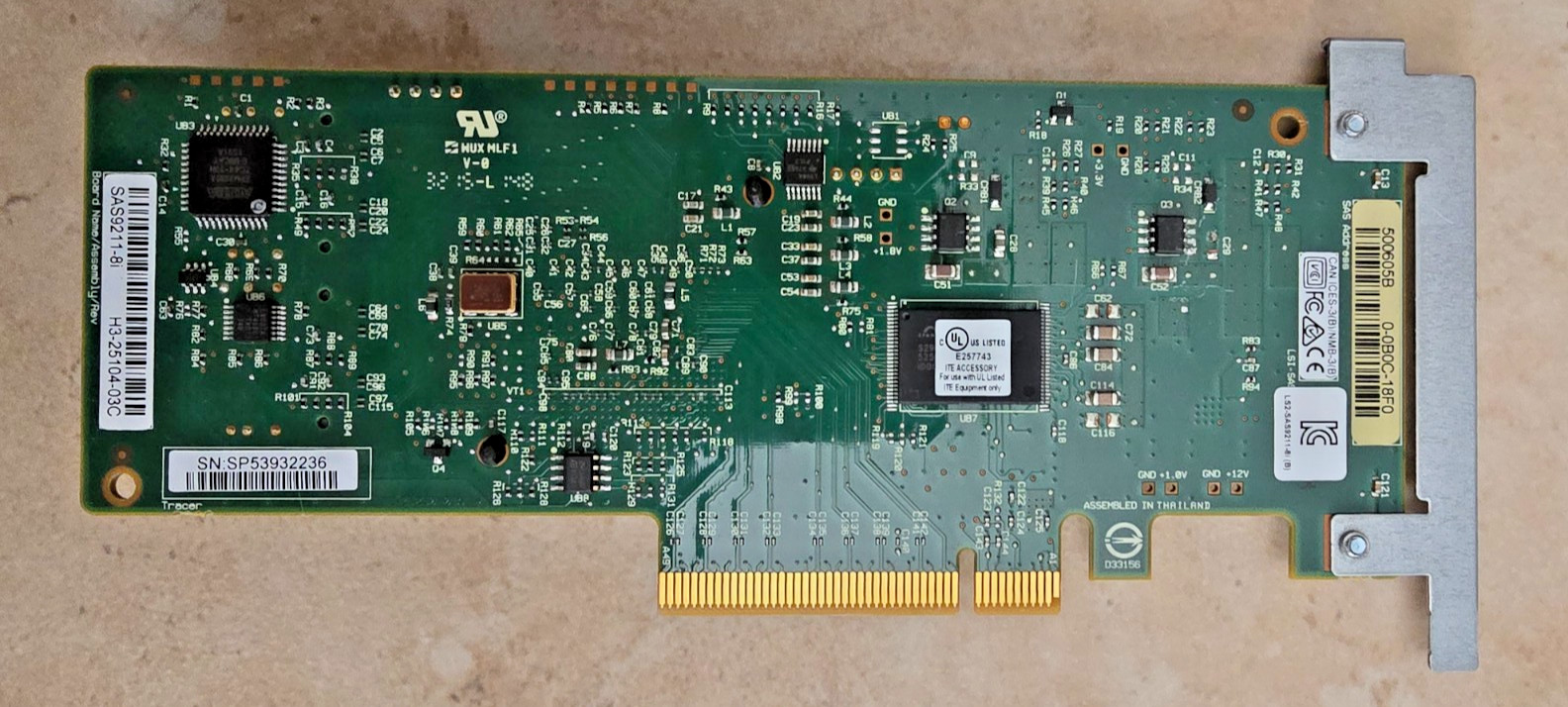 Sun Oracle PCIe 8-Port 6Gbps Low-Profile Host Bus Adapter 7047852