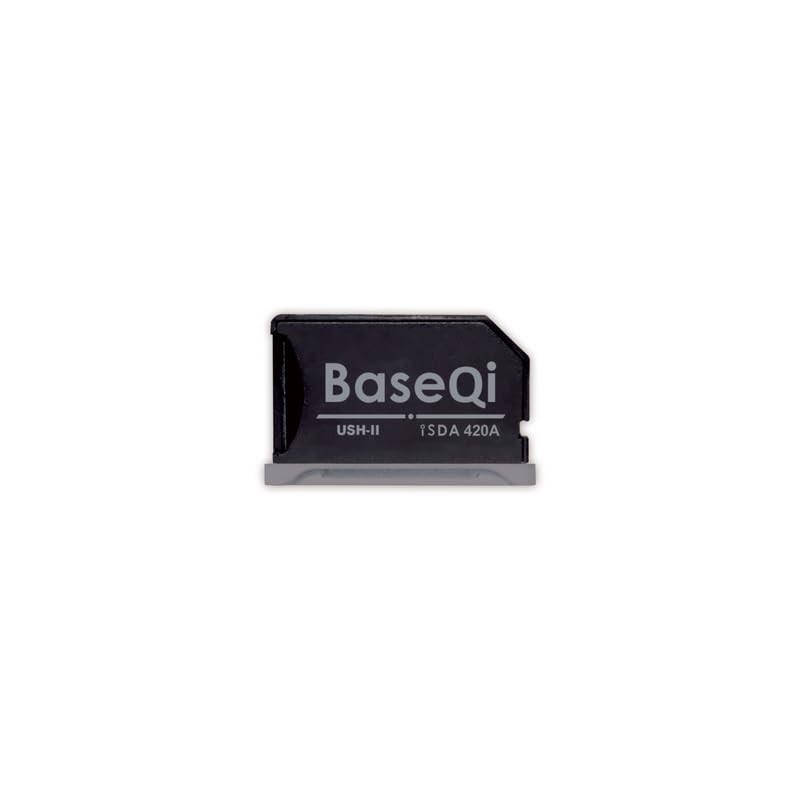 BaseQi Aluminum UHSII microSD Adapter for MacBook Pro 14 & 16" M1 2021 / M2 2...