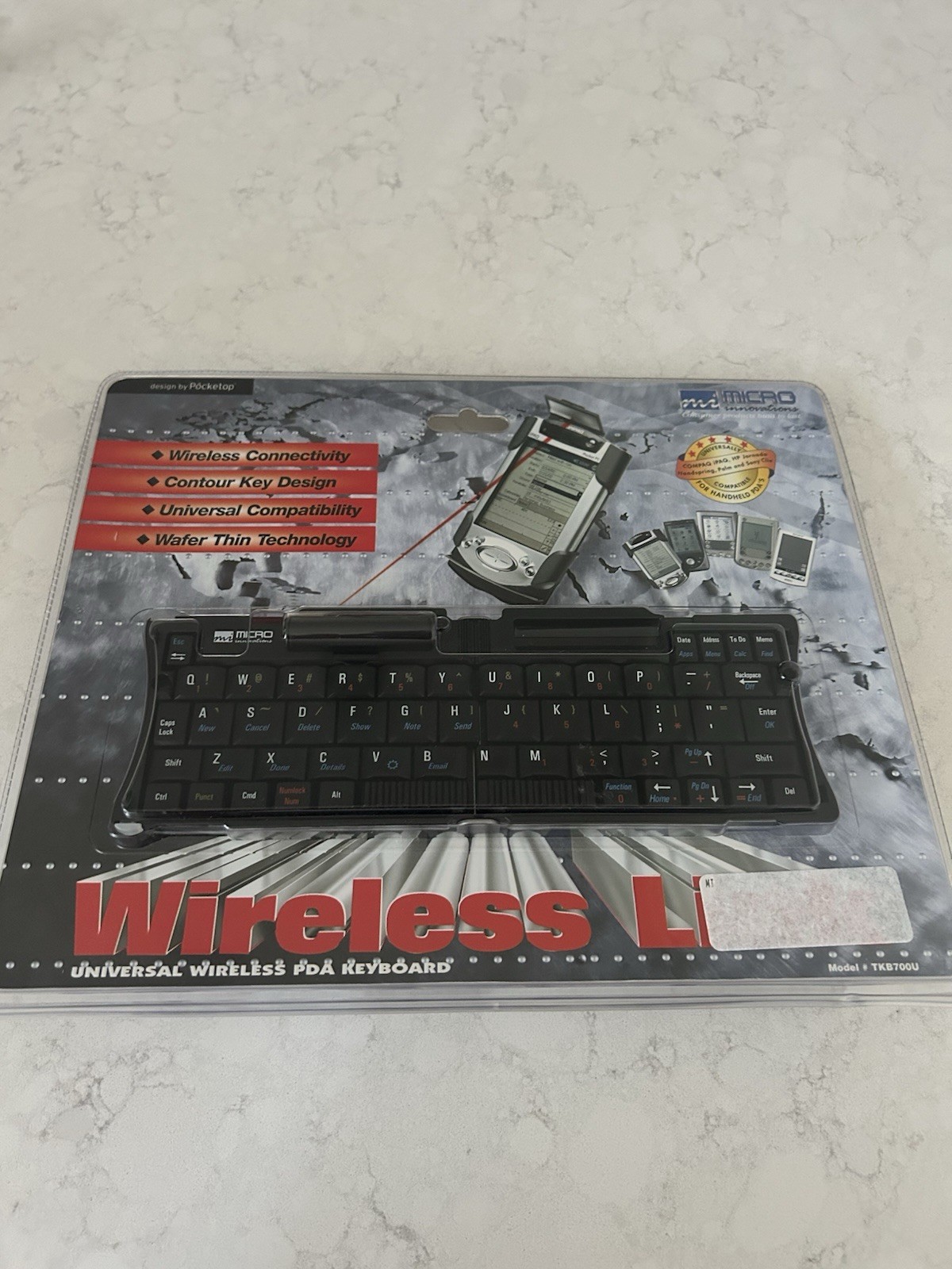 Micro Innovations PDA Portable Universal Wireless Keyboard (TKB680PK)