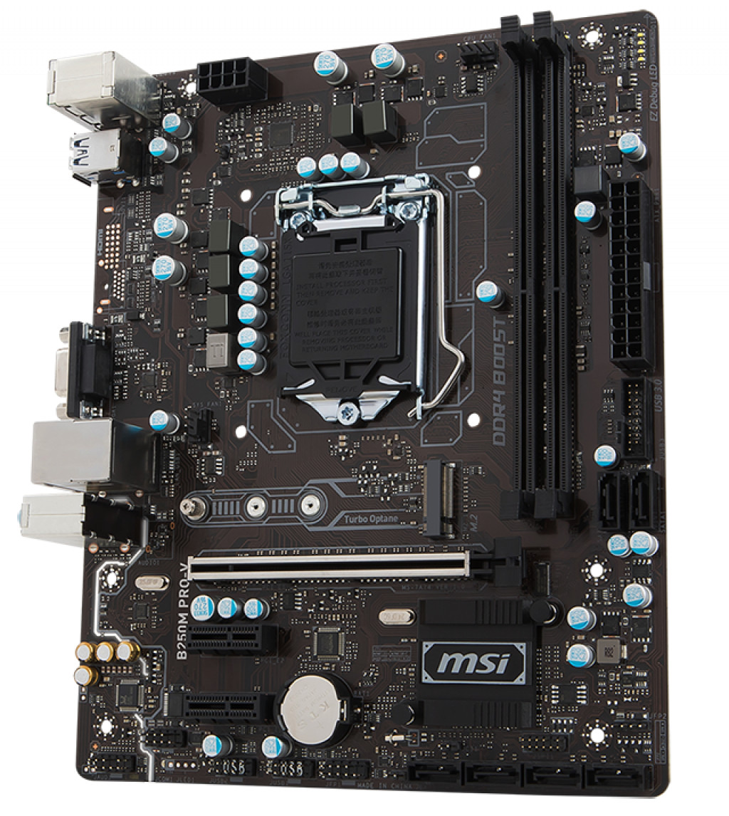 B250M PRO-V MSI intel computer motherboard LGA 1151 socket,DDR4,micro-ATX M.2