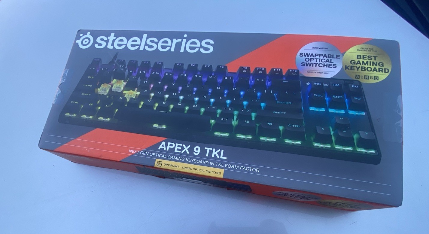 SteelSeries Apex 9 TKL Mechanical Gaming Keyboard Tenkeyless/RGB/USBC/Mac/PC