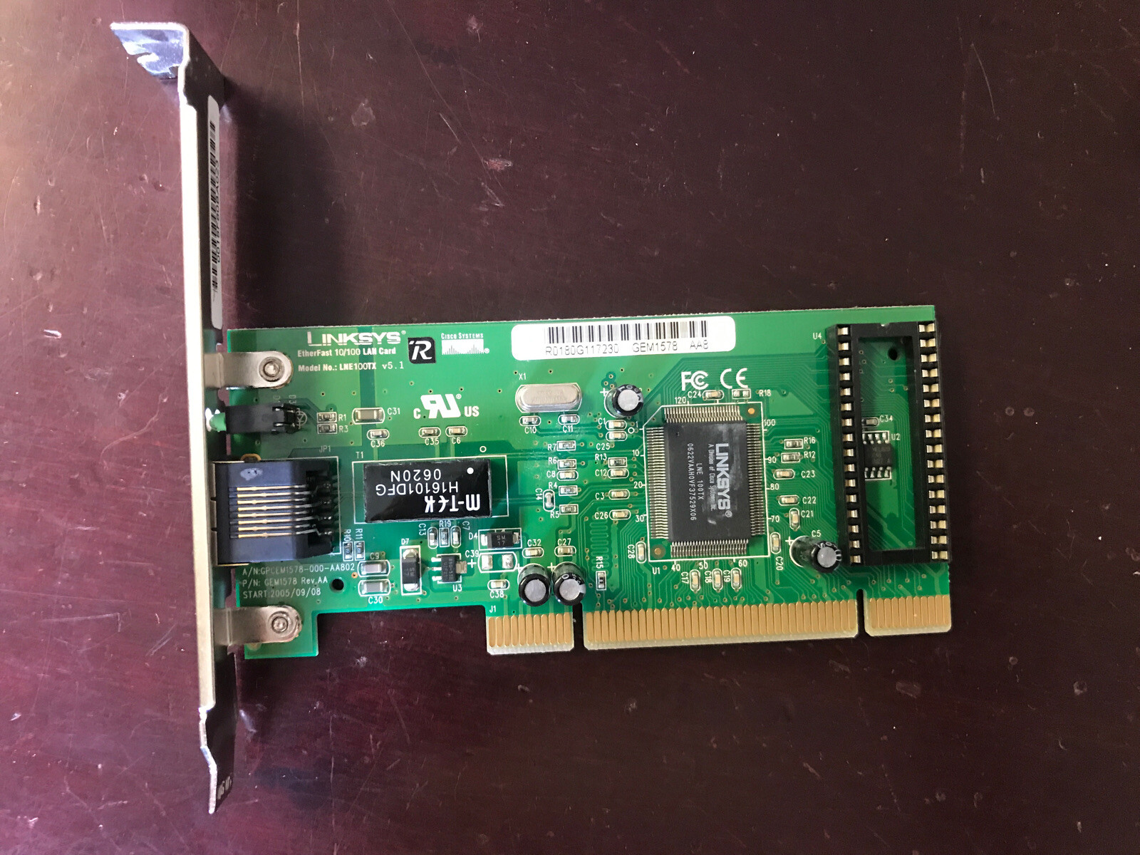 Linksys LNE100TX Single Port Port RJ45 