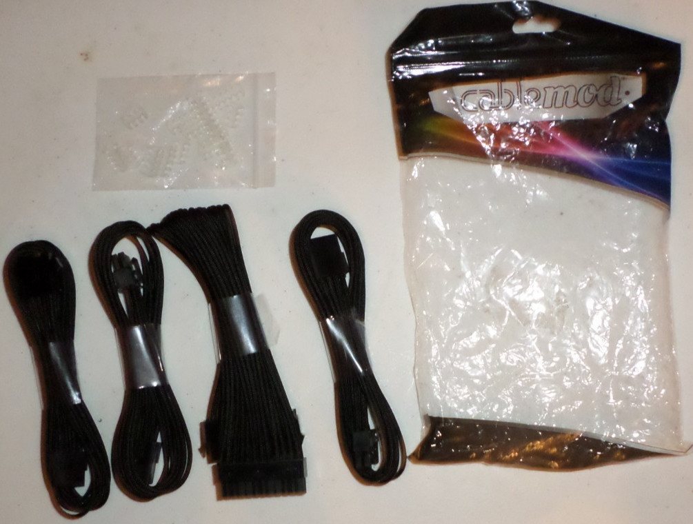 CableMod Basic Cable Extension Kit - 6+6 Pin Series - Black/Orange 630158276745