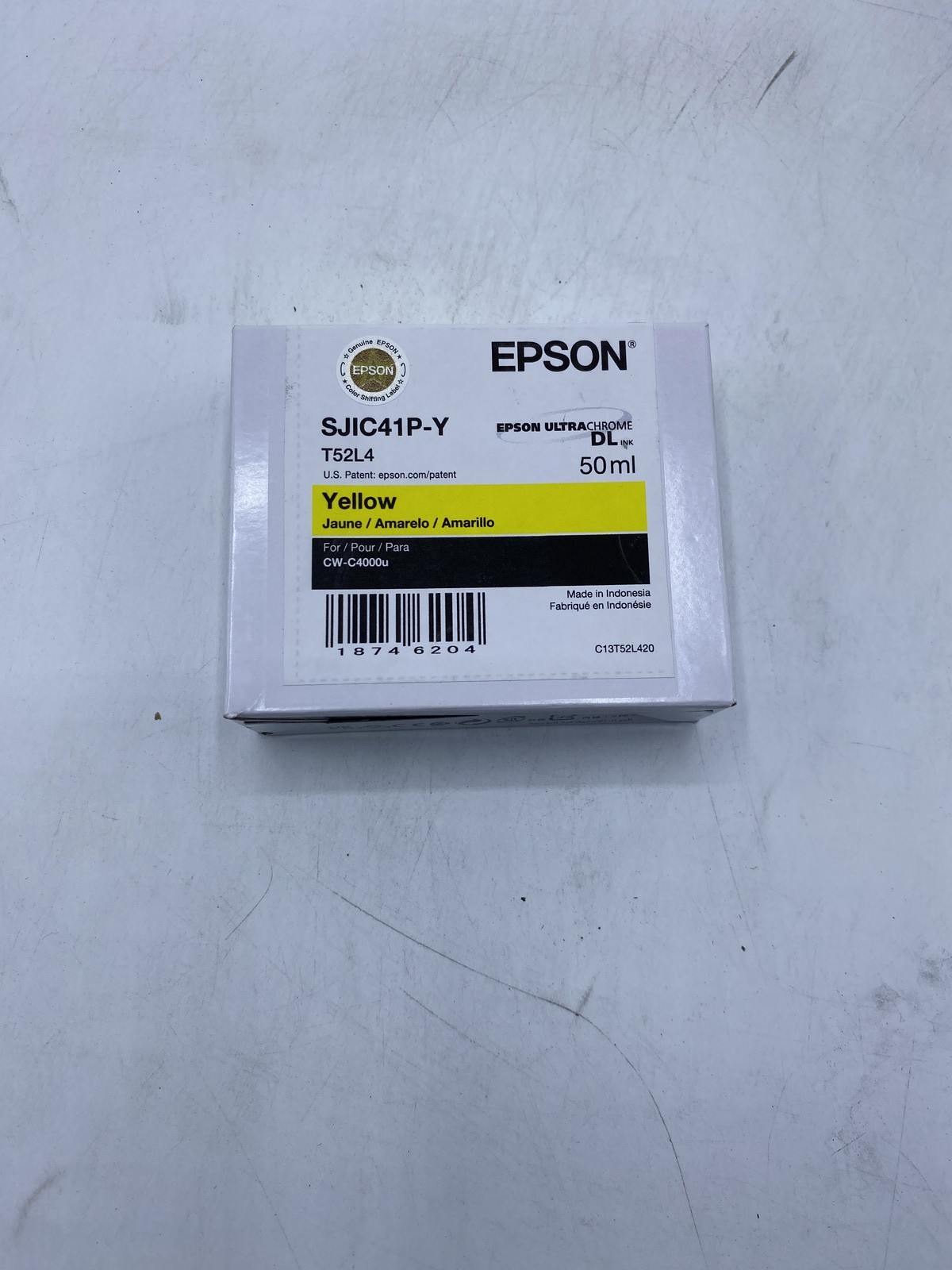 C13T52L420 OEM Epson SJIC41P-Y Yellow Ink. Expired