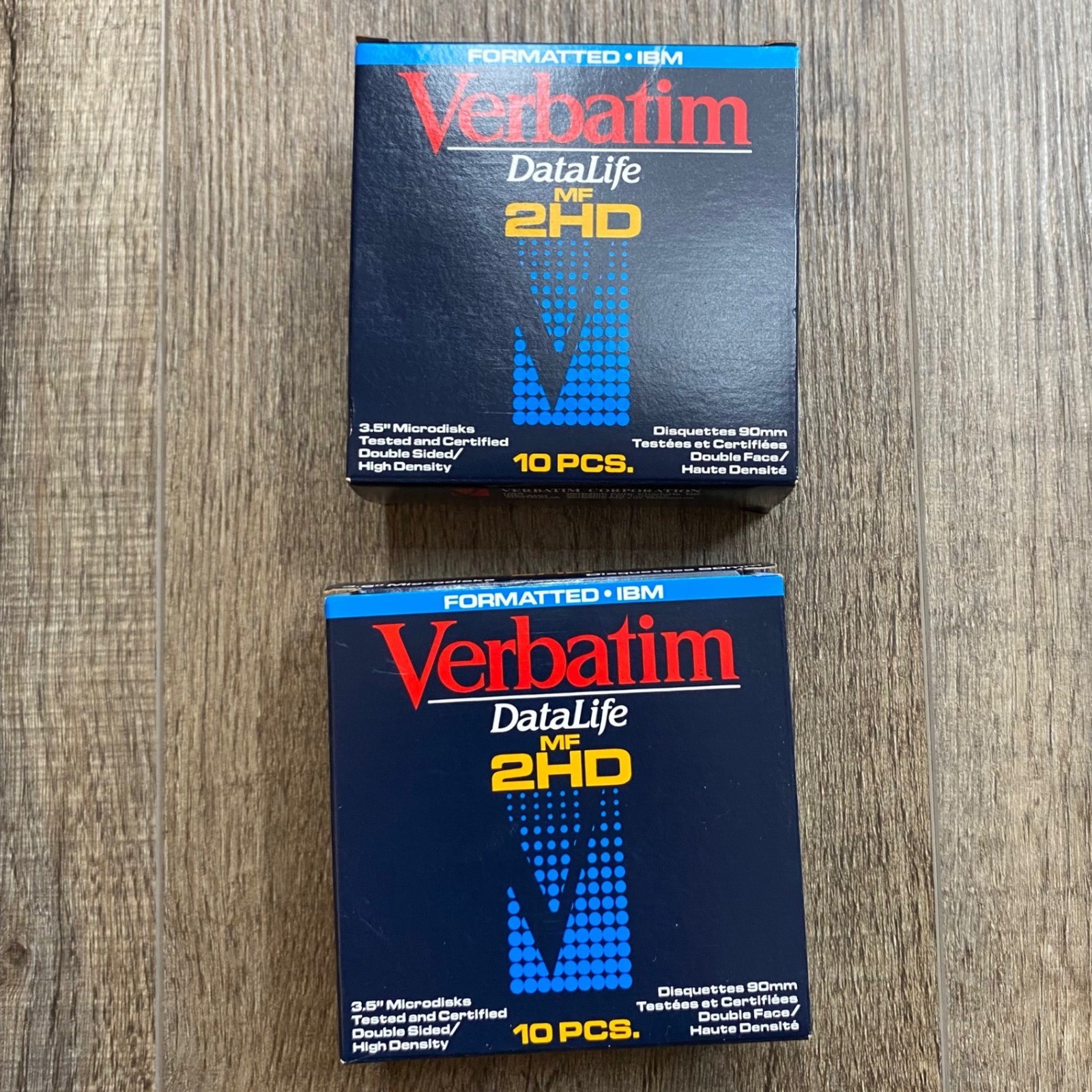 Verbatim DataLife 3.5 Floppy Disks MF 2HD IBM Formatted 20 Pack 2 Boxes 1995