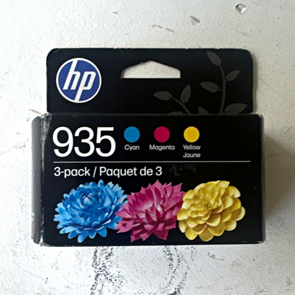 HP 935 Genuine Original Inkjet Ink Cartridges 3-Pack Cyan Magenta Yellow