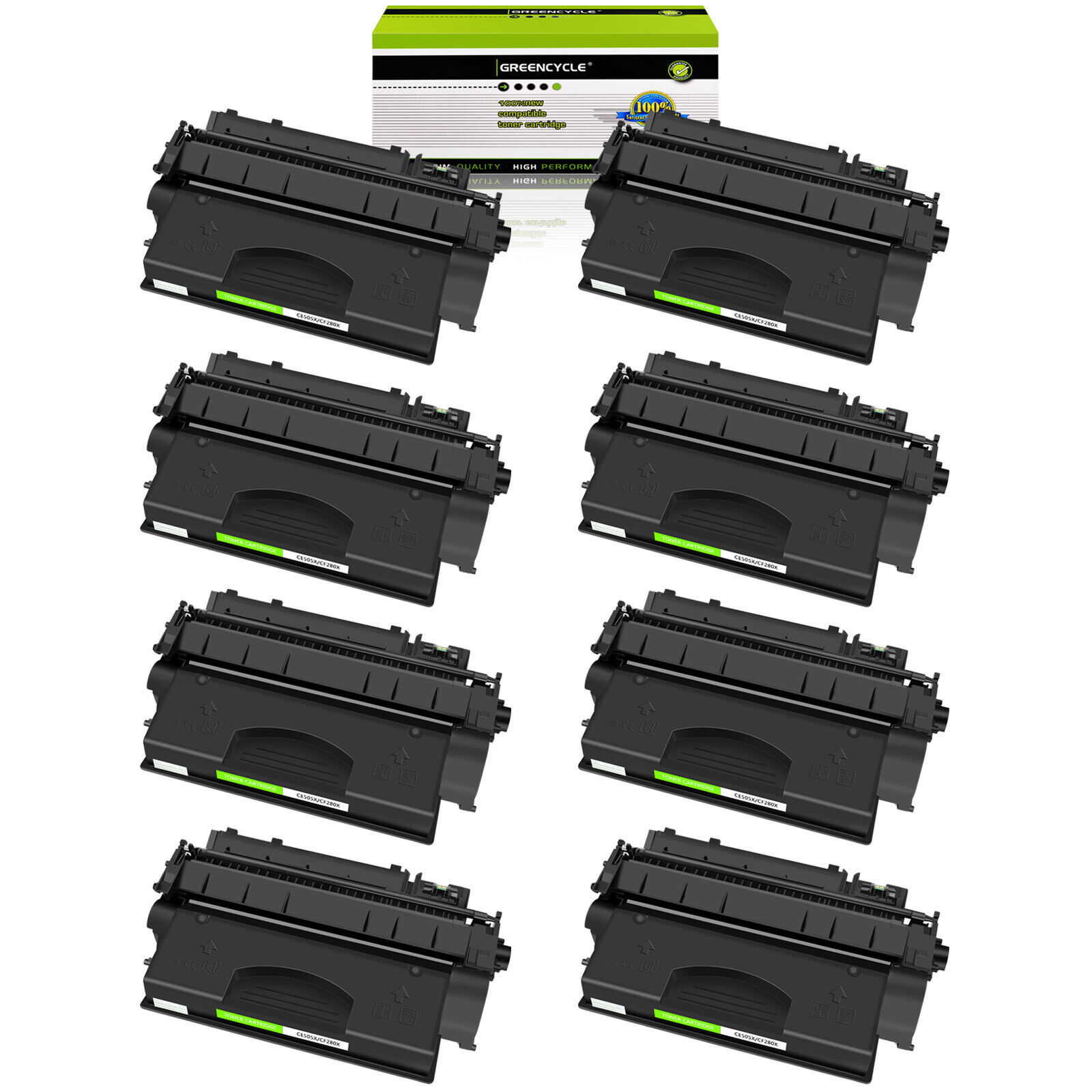 8PK CF280X High Yield Laser Toner Cartridge fit for HP LaserJet Pro 400 M425dn