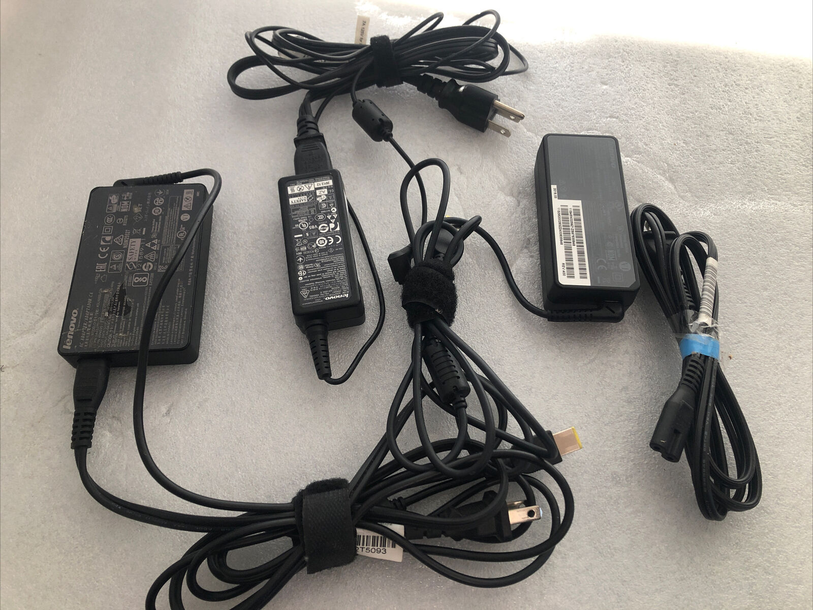 LOT OF 3X MIX Lenovo ADAPTERS /WITH POWER CORDS
