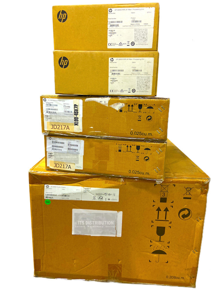 JC178B I DUAL PSU MPU New HPE FlexNetwork SR6604 0235A0JE Router JD217A JC165A