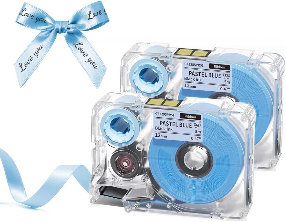 Phomemo Ribbon Printer Portable P15 Bluetooth Label Maker for Gift Wrap Xmas LOT