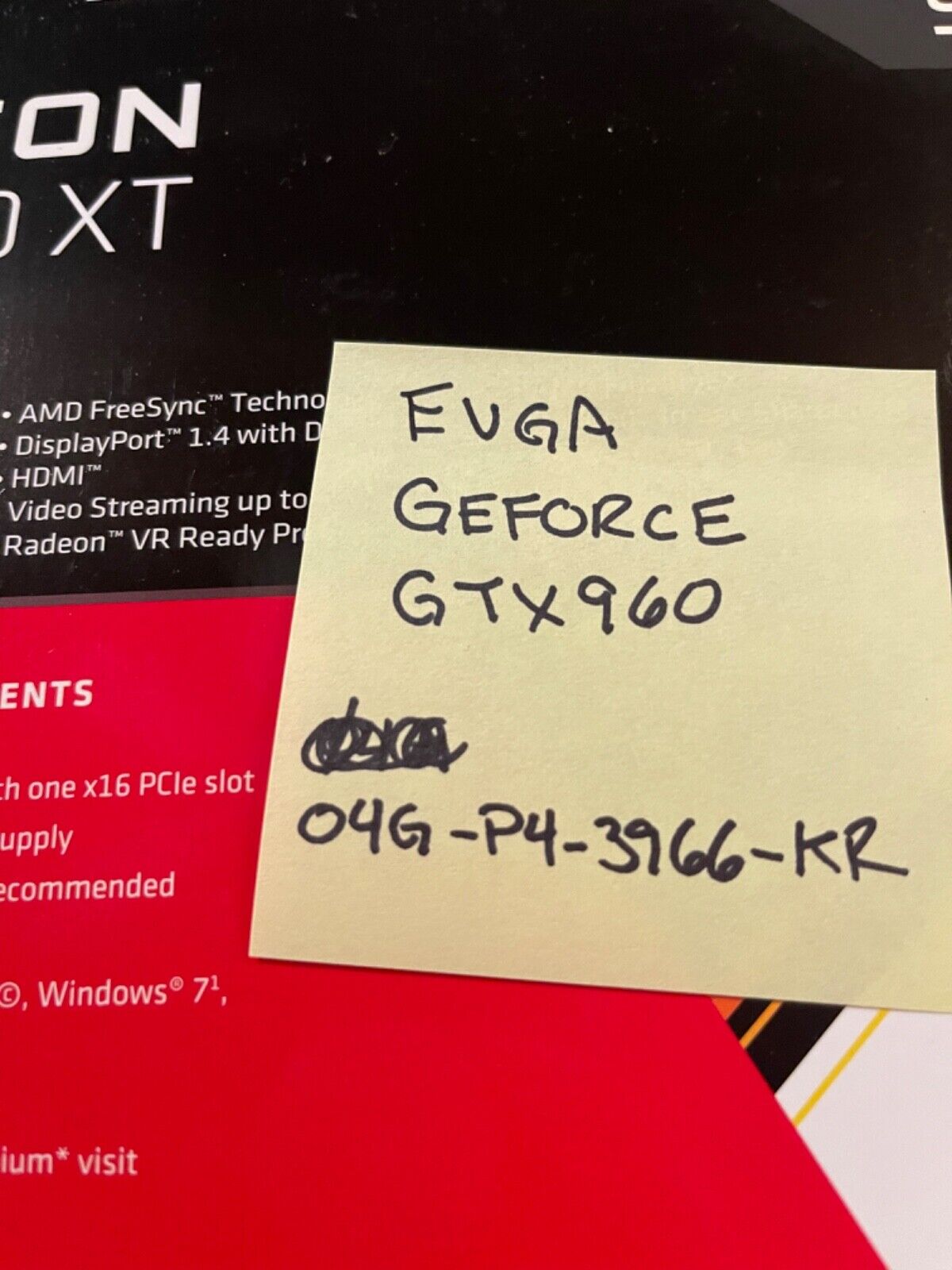 NVIDIA EVGA GeForce GTX 960 04G-P4-3966-KR 4GB SSC GAMING ACX 2.0+
