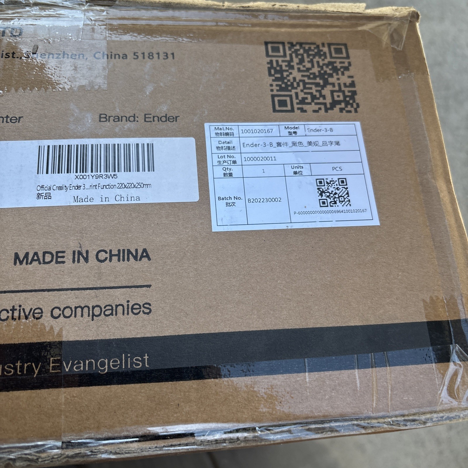 Creality 3D printer Ender-3- Brand New