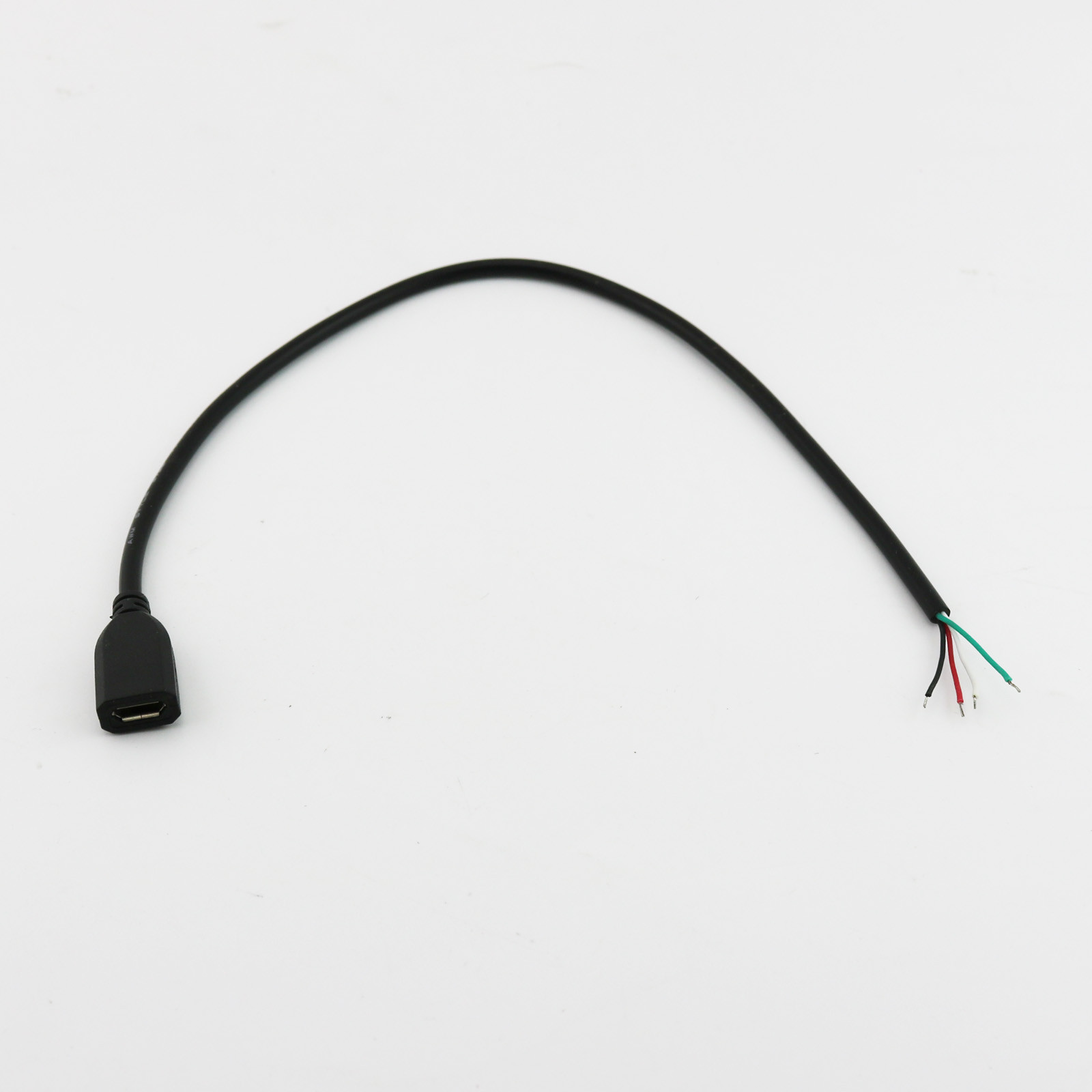 1pc Micro USB 5 Pin Female to 4 Pin 4 Wire Data Charge Cable Cord Connectors DIY