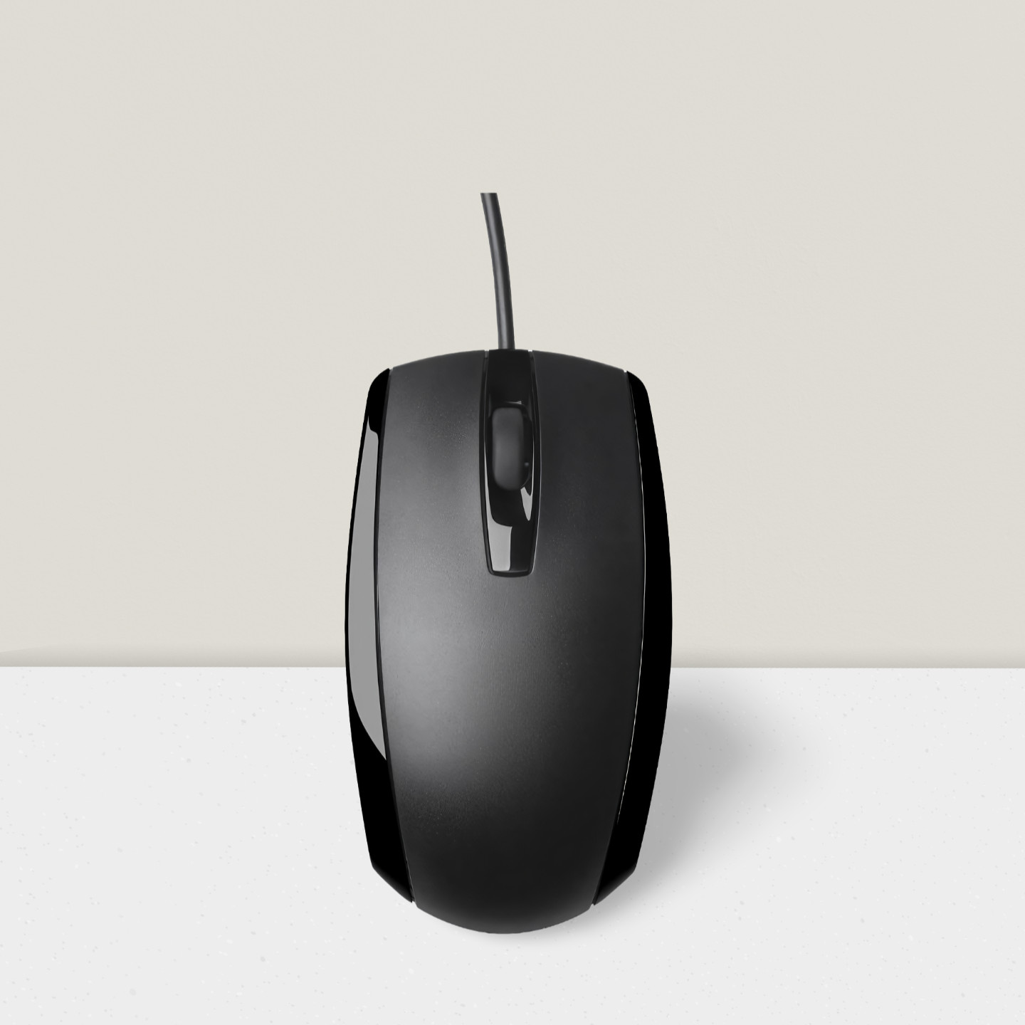 Wired USB Mouse for Windows PC/Mac Chromebook Ambidextrous Black