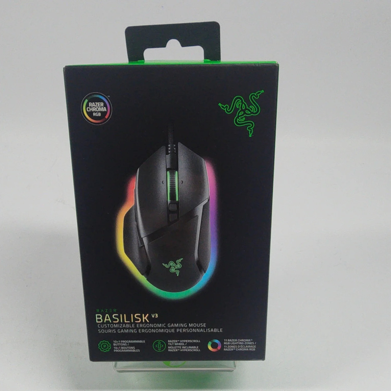 New Razer Basilisk V3 RZ01-04000100-R3U1 Wired Gaming Mouse Black