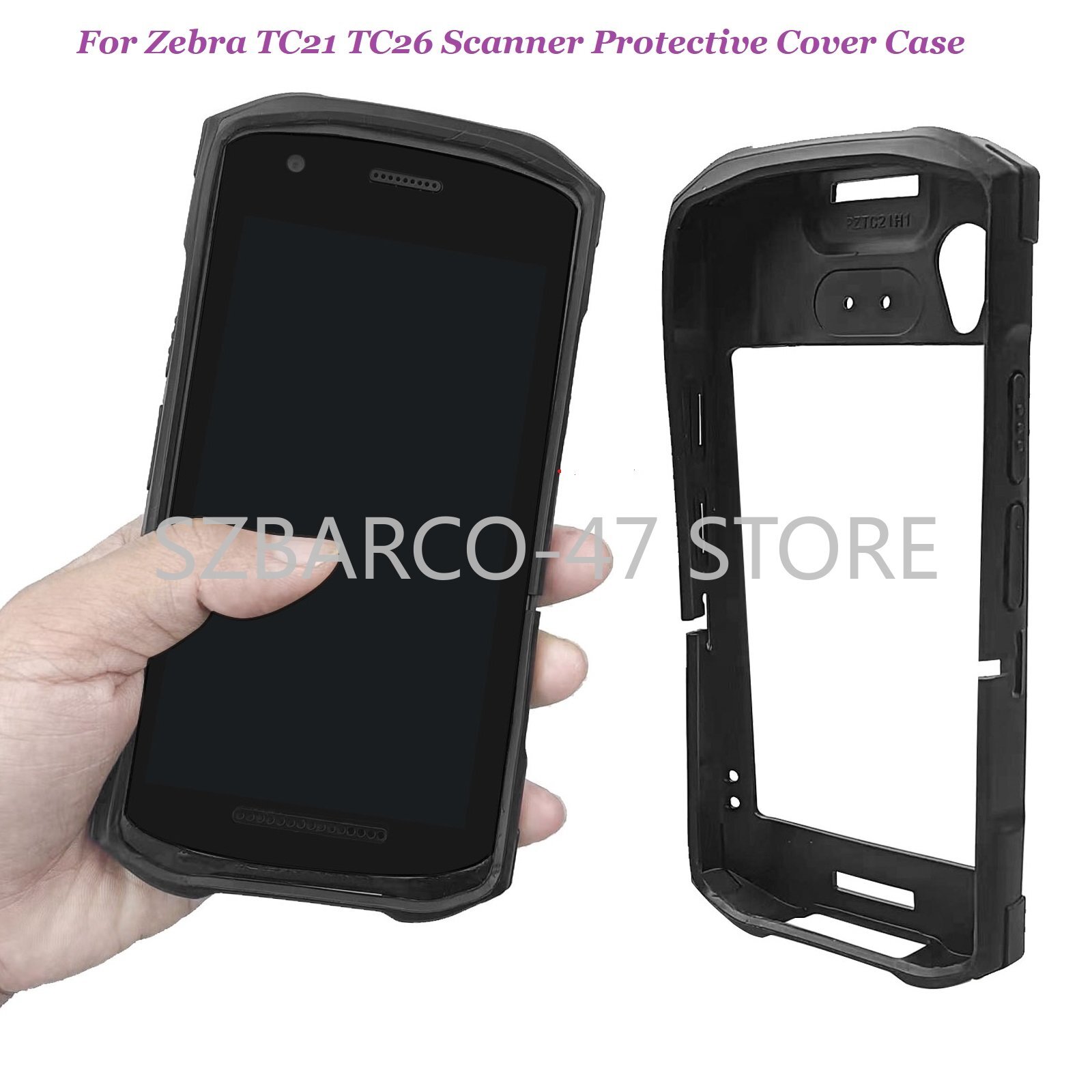 For Zebra TC21 TC26 Computer Scanner Protective Sleeve Cover Case Rugged Boot