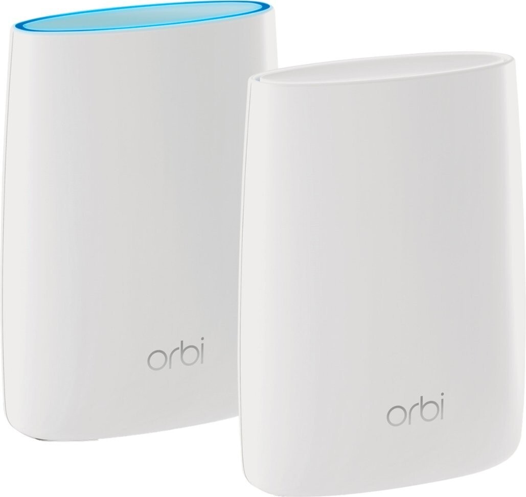 Netgear Orbi AC3000 Trri-Band Wireless Router - White, Pack of 2 (RBK50-100NAS)