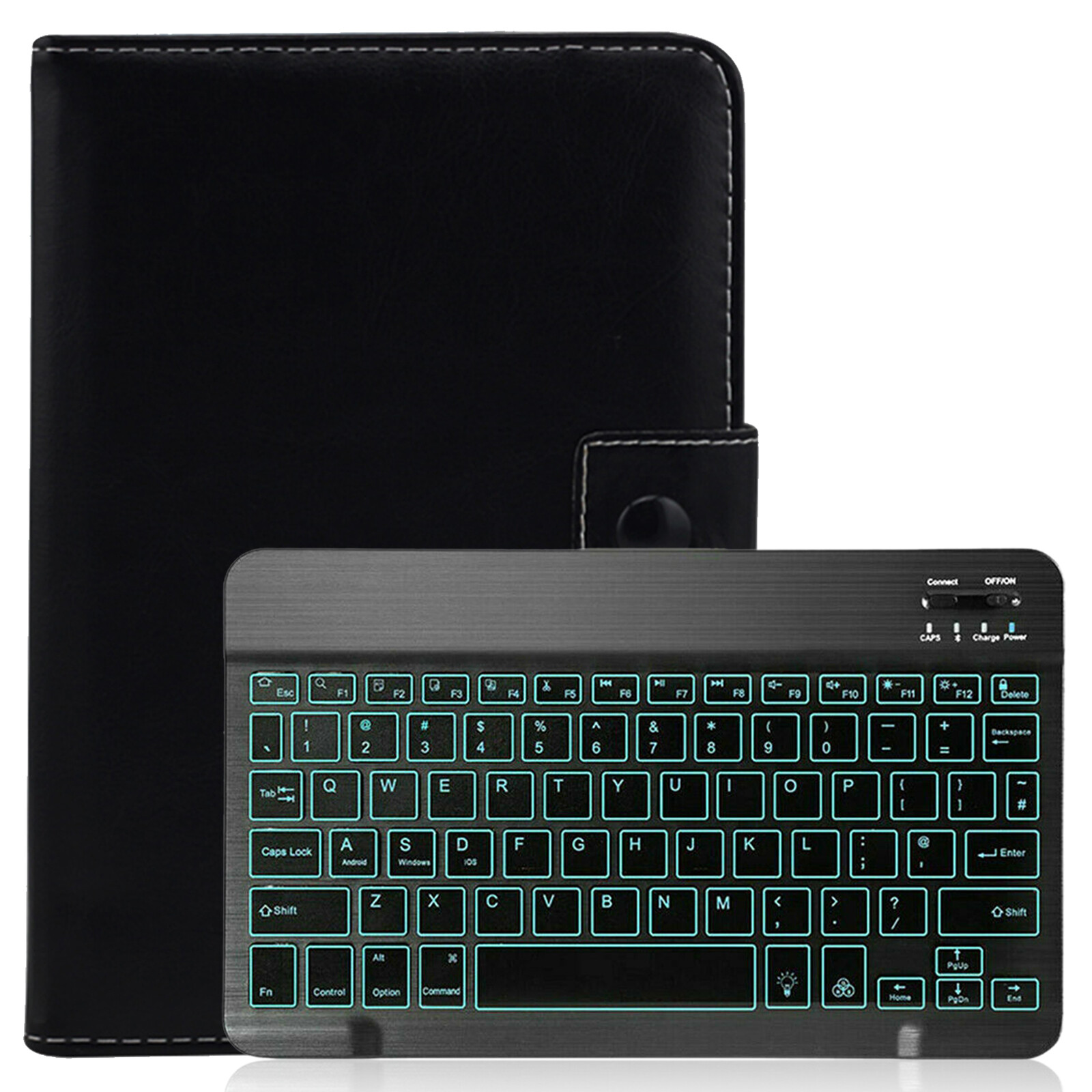 US For Onn 10.1" inch Android Tablet Keyboard Universal Leather Stand Case Cover