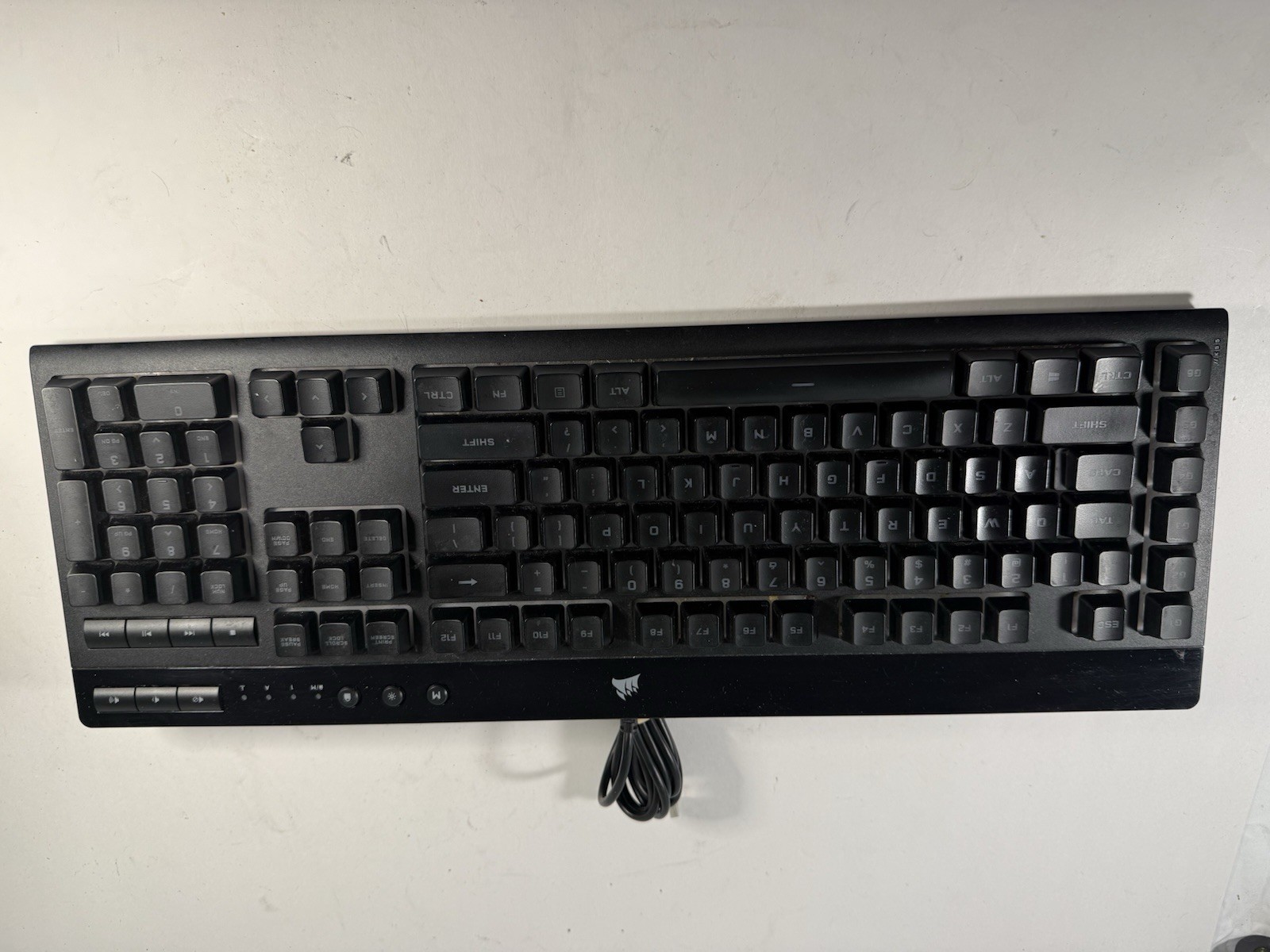 Corsair K55 RGB PRO Gaming Keyboard Black Wired USB CH-9226765-NA TESTED