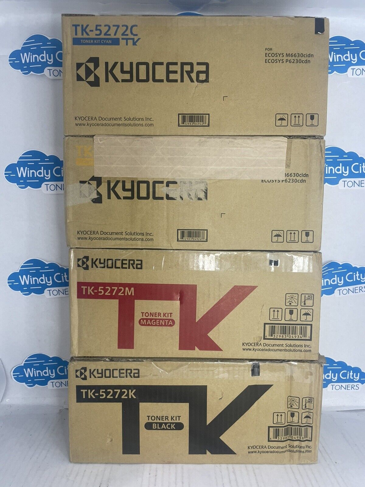 Kyocera TK-5272 Toner Cartridges Set KCMY For ECOSYS M6630cidn / ECOSYS P6230cdn