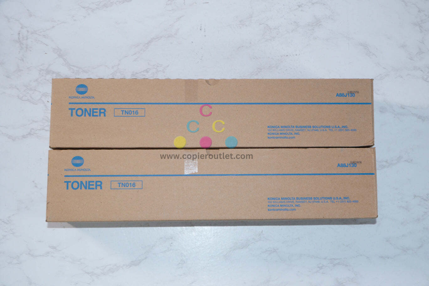 2 New OEM Konica Minolta BizHub Pro 1100 Black Toners TN016 (A88J130)