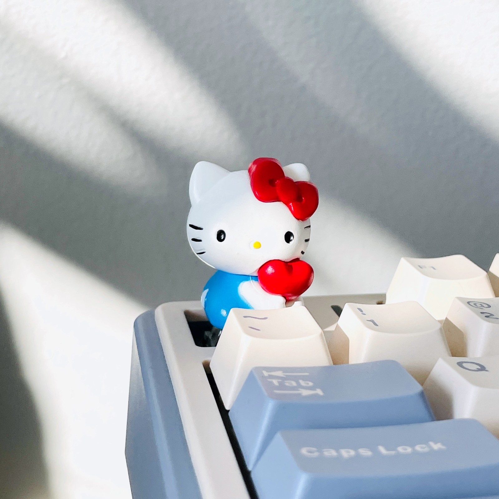 Heart Kitty Keycap, Artisan cute keycap set for mechanical keyboard