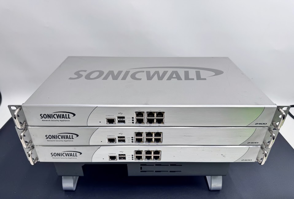 LOT OF 3 SonicWALL NSA 2400 Rack Mountable Network Security Firewall