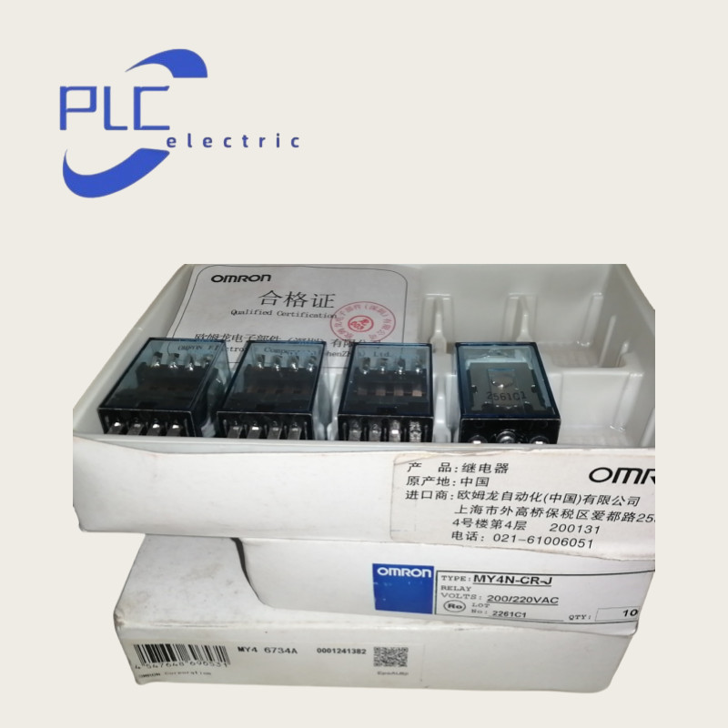 10PCS NEW Omron Type MY4N-CR-J Intermediate Relay 4-contact 240V AC 5A