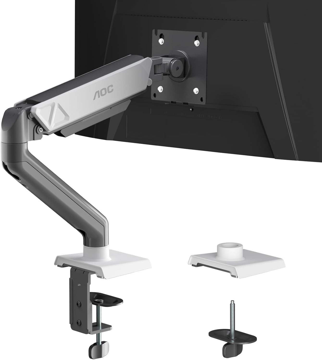 Genuine AOC Monitor Mount, Adjustable Single Monitor Arm for 17–32 Inch Screens