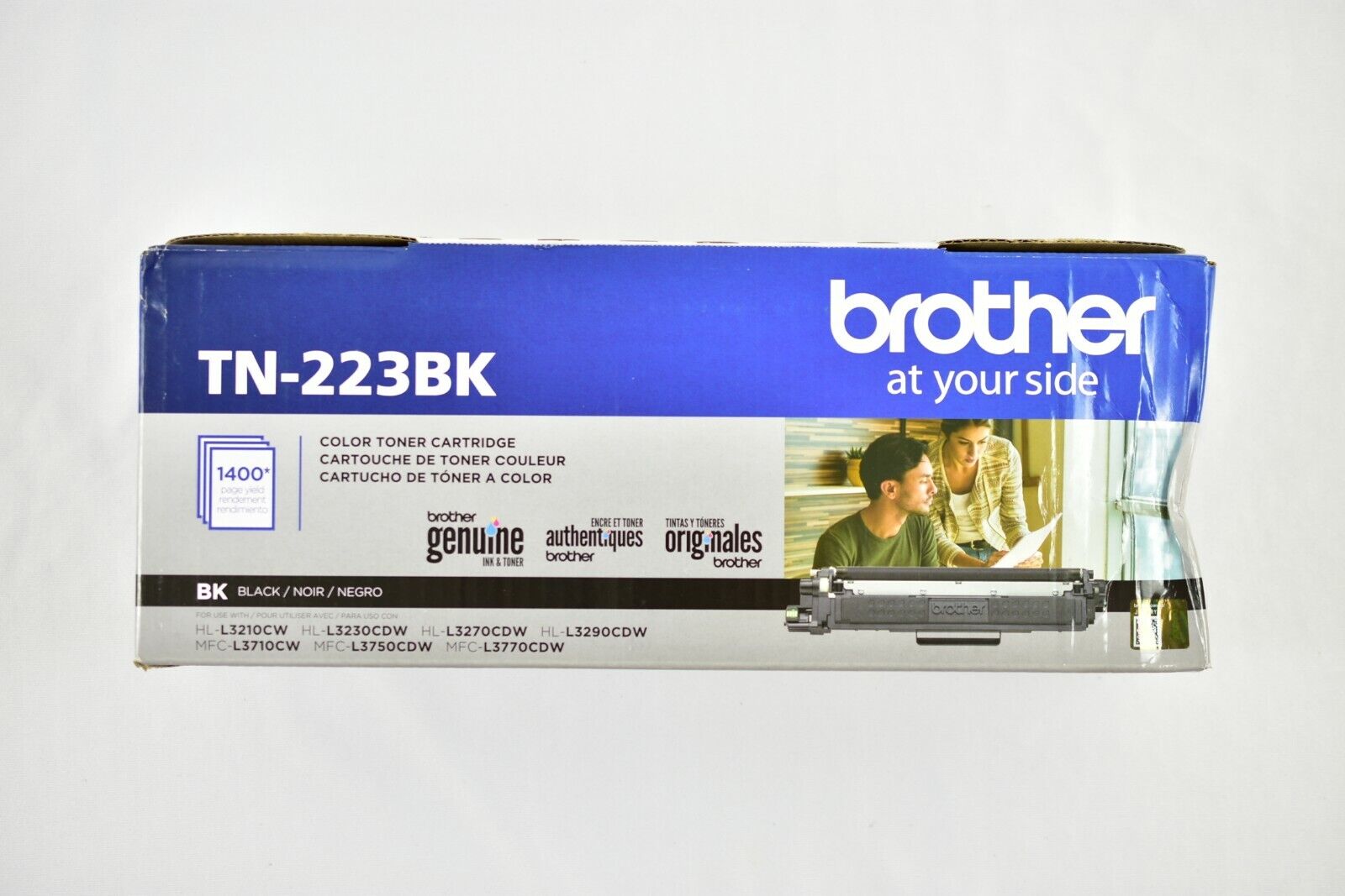 Brother TN223BK Standard Black Toner Cartridge Genuine HL-L3210CW/MFC-L3710CW...