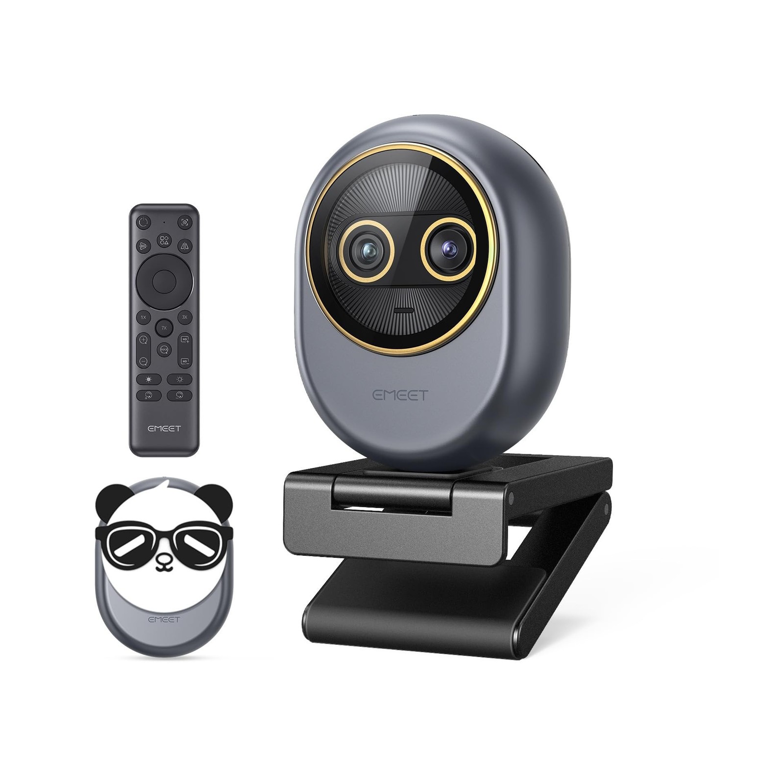 EMEET Piko Dual-Camera 4K Webcam for Streaming, Wide-Angle & Telephoto