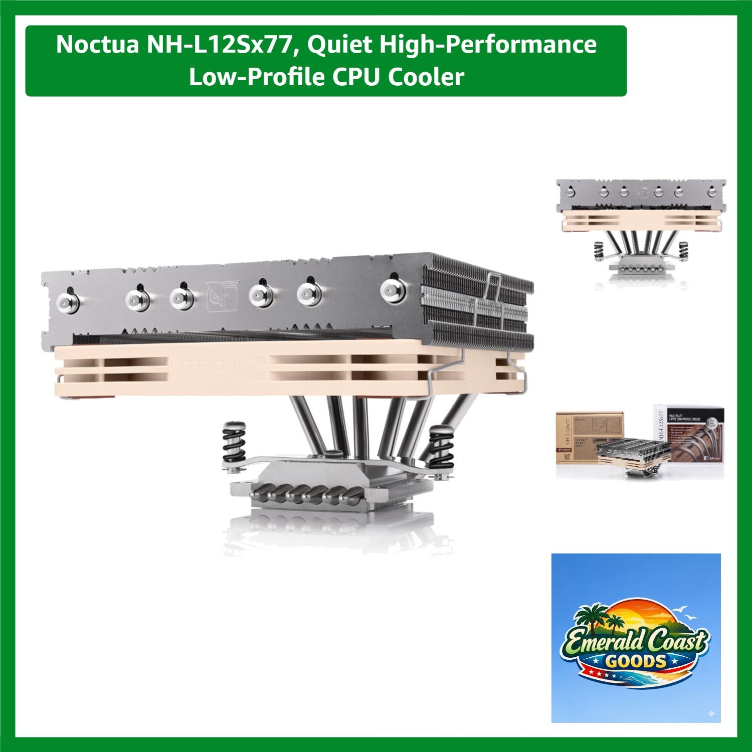 Quiet High-Performance Low-Profile CPU Cooler
