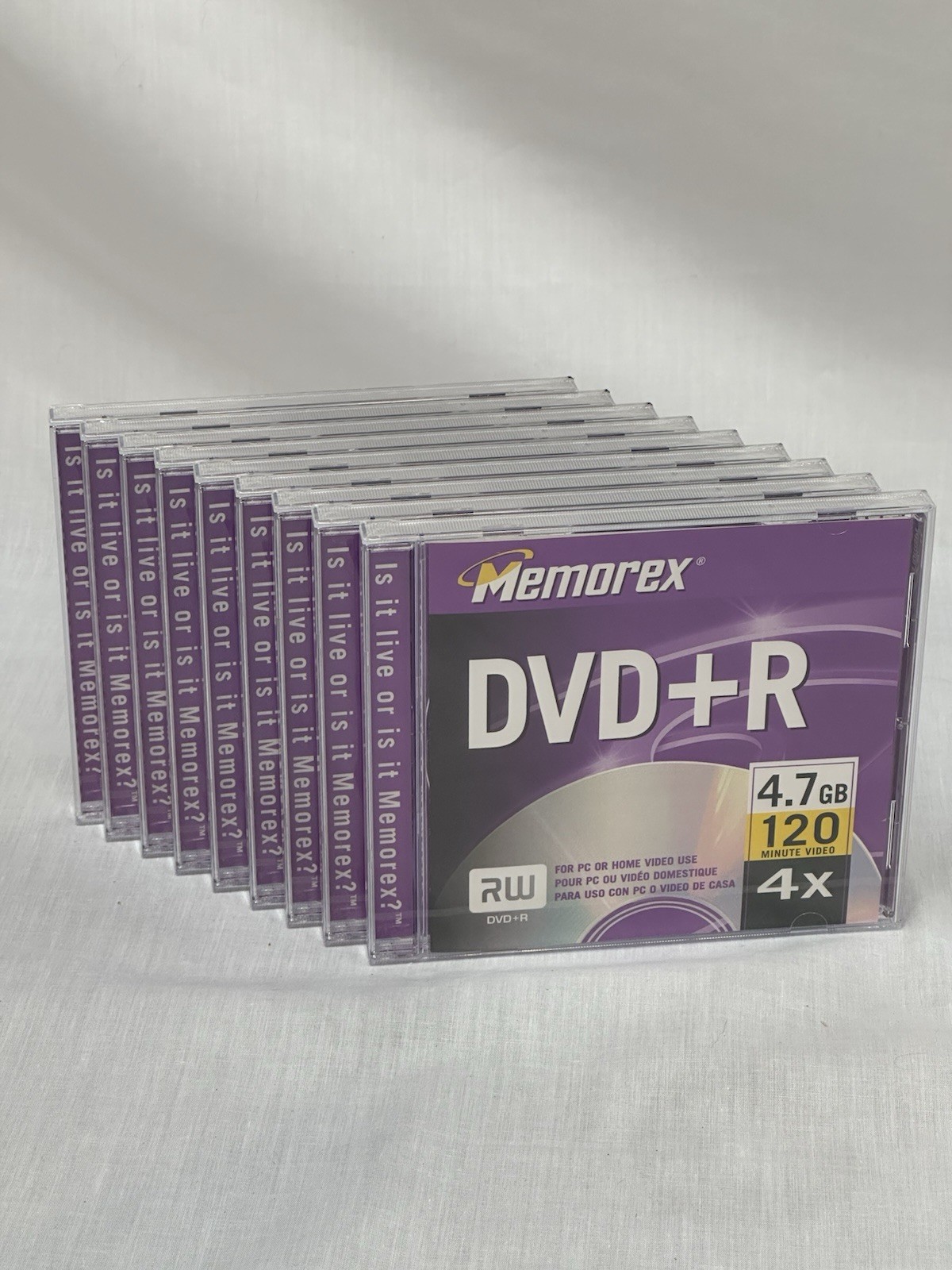 9 Memorex DVD+R - RW 4.7 GB - 120 Minute Video - DVD File Storage - Brand New
